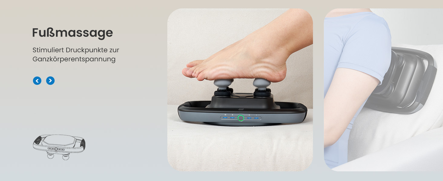 Перкусійний масажер RENPHO Massage Gun для глибокого масажу м'язів, 3200 об/хв, акумулятор 2500mAh, USB-C, 4 змінні насадки, чорний
