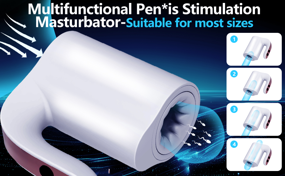 Автоматичний мастурбатор для чоловіків: 10 режимів, телескопічна конструкція, ротація, помпа, білий