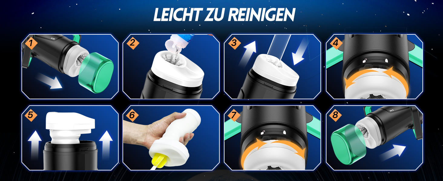 Інтимна іграшка для чоловіків Eanatoys Masturbieren з 9 вібраціями, телескопічною функцією та LCD-дисплеєм (зелена)