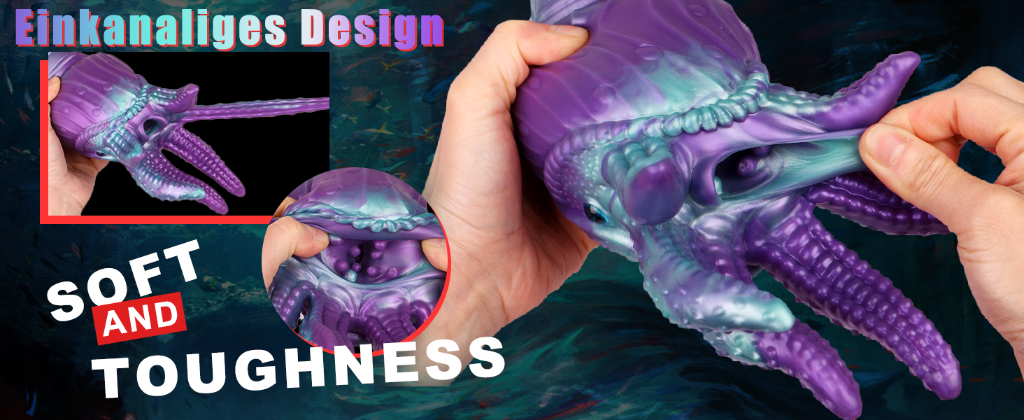 Масажер для чоловіків Silikon Octopus Tentacle 872г – Реалістичний секс-іграшка з силікону, Октопус, Клітор, Анальний