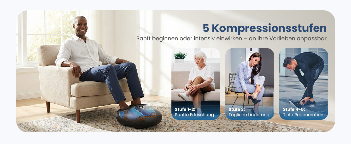 Електричний масажер для ніг COMFIER Shiatsu, інфрачервоний масажер стоп, чорний