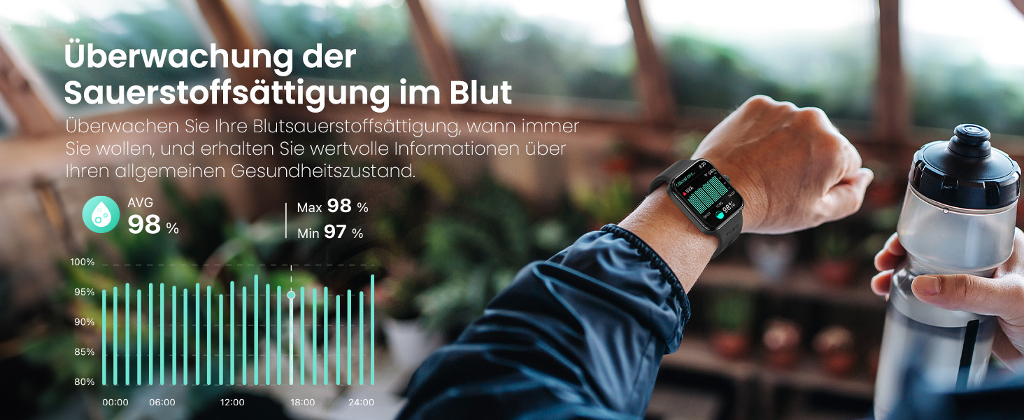 Смарт-годинник TOZO S4 для жінок та чоловіків, Bluetooth-дзвінки, 1.78