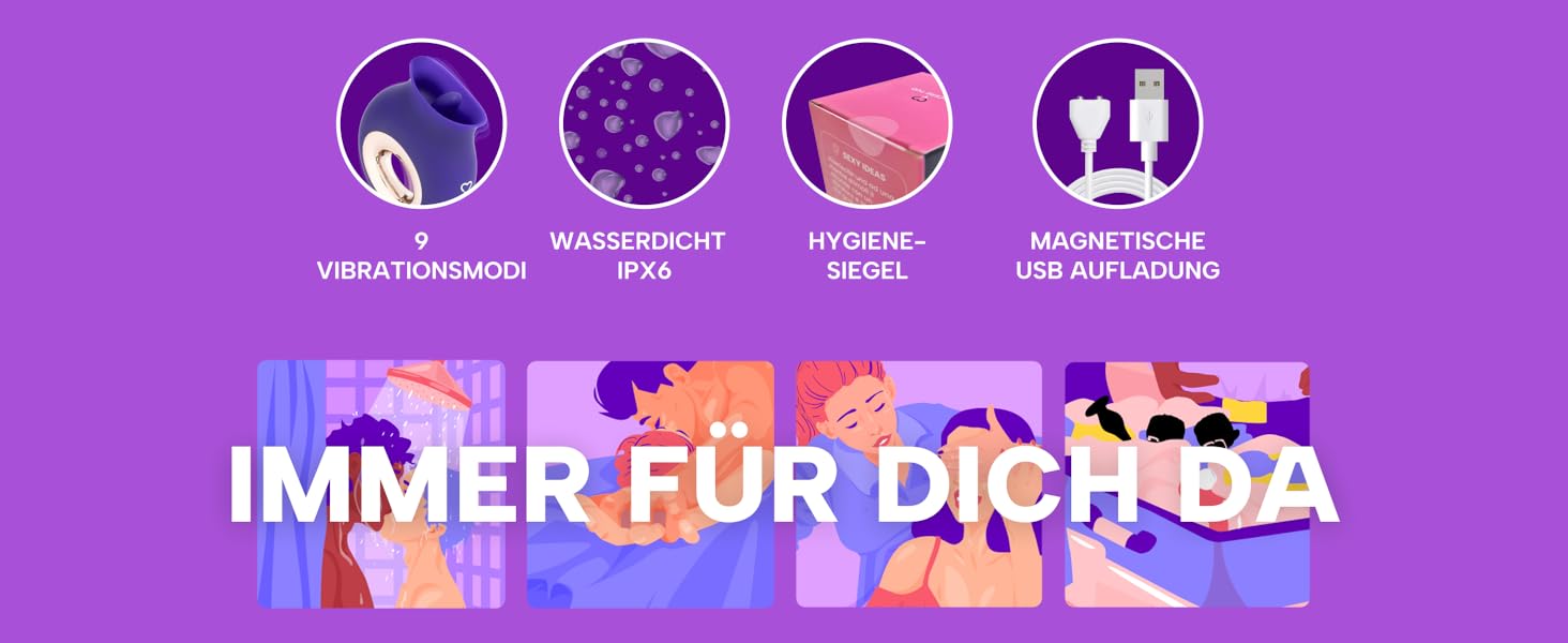 Вібратор для клітора MySecretCase з 9 режимів, USB, для жінок та пар