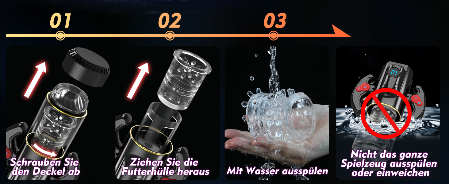 Електричний масажер для чоловіків з телескопічною функцією та режимами вібрації та обертання, портативний секс-іграшка для чоловіків