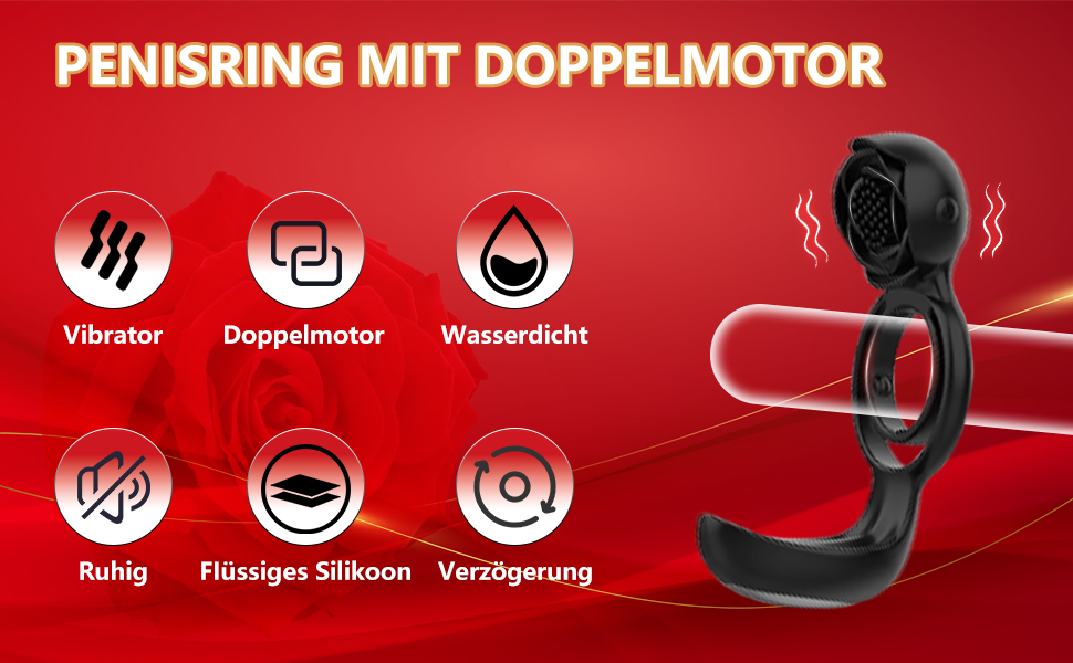 Вібраційний кільце для статевого члена TOUNID з 12 режимами вібрації, пультом дистанційного керування. Еротична іграшка для чоловіків, масажер яєчок, кок-кільце. Електрична іграшка для чоловіків, самостійна мастурбація (чорний)