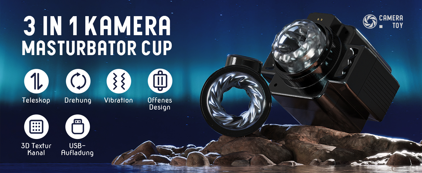 Електричний мастурбатор для чоловіків з 7 телескопічними та обертовими функціями, 7 режимів вібрації, компактний мастурбатор для соло-ігри