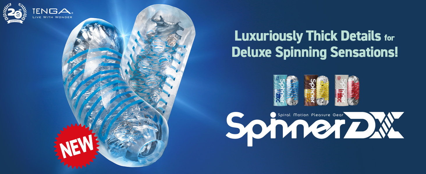 TENGA SPINNER DX 01 Drops - Масажер для чоловіків з реалістичною текстурою - TENGA