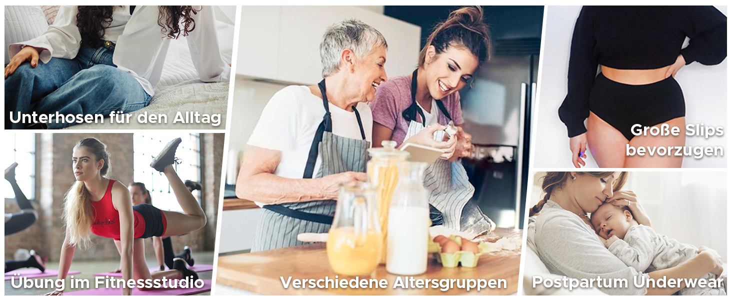 Труси жіночі бавовняні з еластичною стрічкою Innrsy, висока талія, м'які, 5 шт. в упаковці, XS, для зими