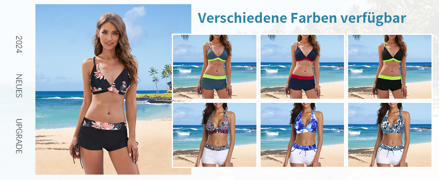 Бікіні жіночий комплект - Пуш-ап, корегуючий животик, сексуальний купальник з глибоким V-подібним вирізом, регульований топ, двочастинний бікіні з високою талією, трусики-танга, рожевий з квітковим принтом