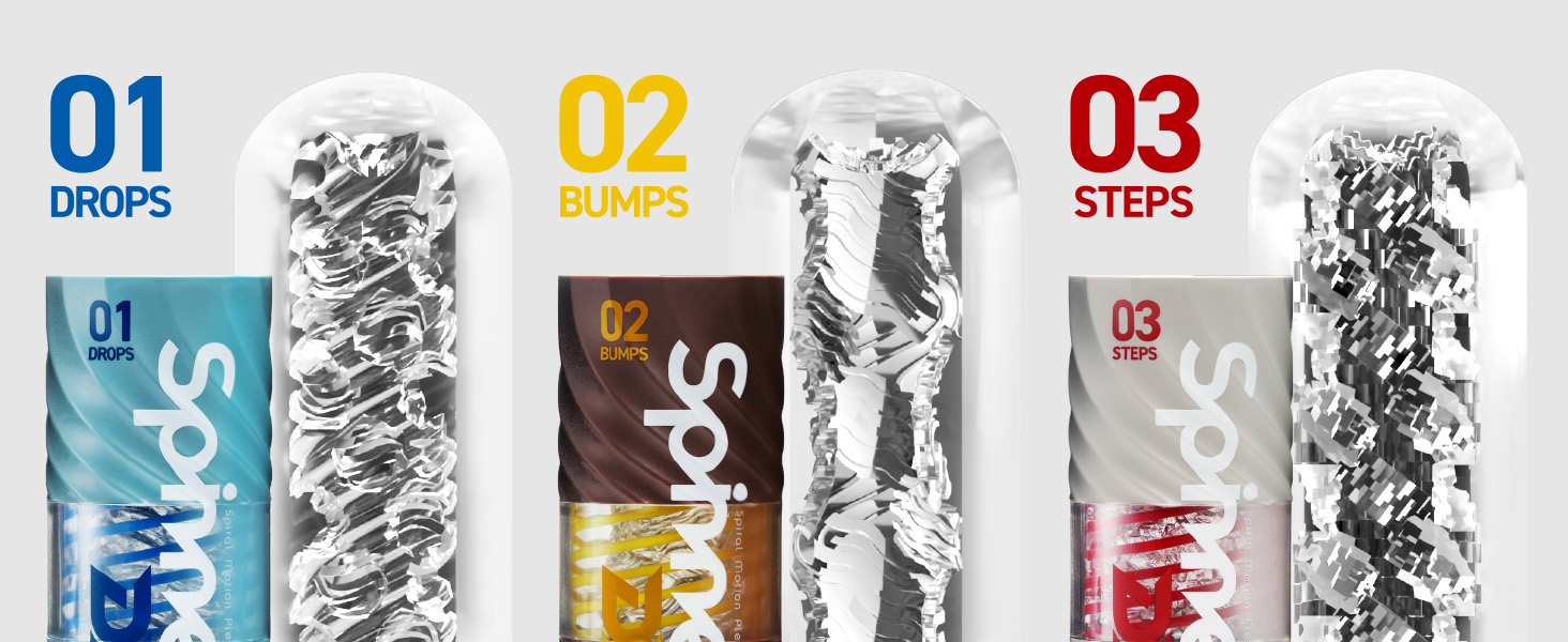 TENGA SPINNER DX 01 Drops - Масажер для чоловіків з реалістичною текстурою - TENGA