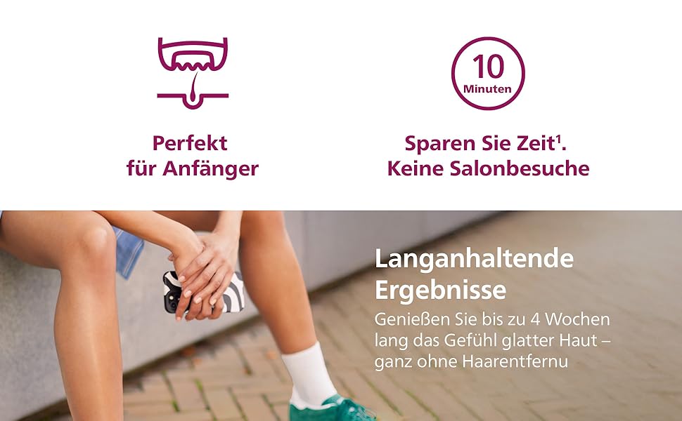 Епілятор Philips Series 2000 BRE229/00 дротовий пристрій для видалення волосся, чорний