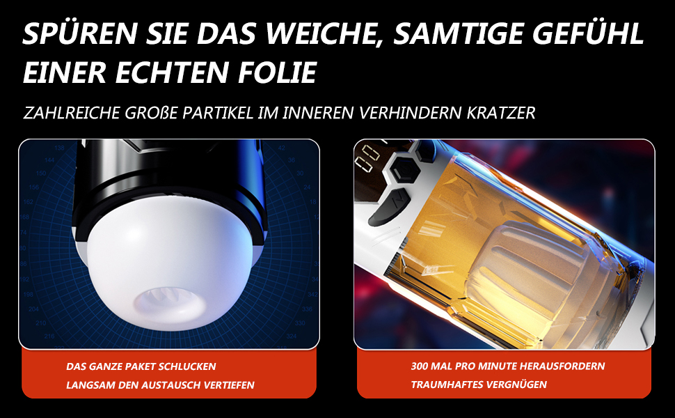 Електричний мастурбатор для чоловіків з 9 телескопічними секціями, 9 вібраційними режимами та 4 режимами всмоктування. Мастурбатор-насос, іграшка для дорослих.