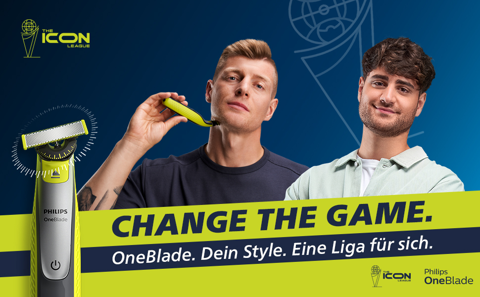 Електричний тример та бритва Philips OneBlade 360 Face & Body (QP4631/30) для обличчя та тіла, з підтримкою додатка, 2 леза 360 та насадками для стрижки
