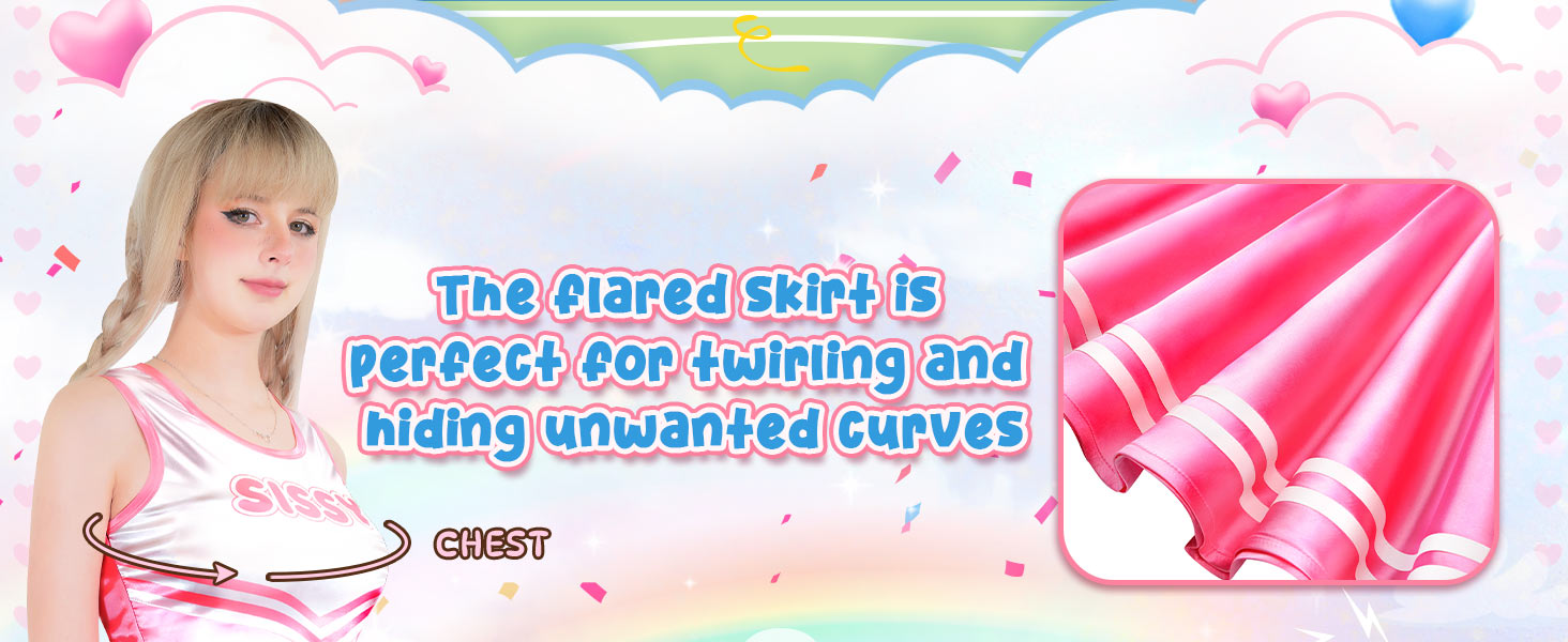 Комбінезон без рукавів з блискучого атласу LittleForBig для дорослих (рожевий, XXL)