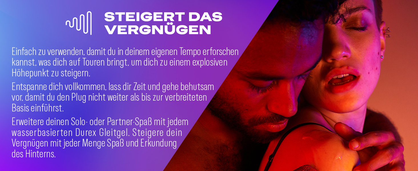 Анальний вібратор Durex Pop & Buzz - 7 режимів, USB-зарядка, вологостійкий, для жінок, чоловіків та пар