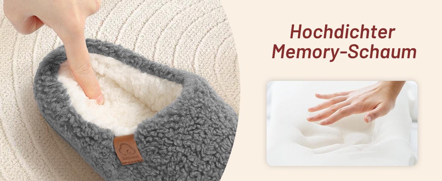 Жіночі зимові капці Evshine з ефектом пам'яті (Memory Foam), теплі плюшеві домашні туфлі, колір темно-рожевий, розмір 38 EU