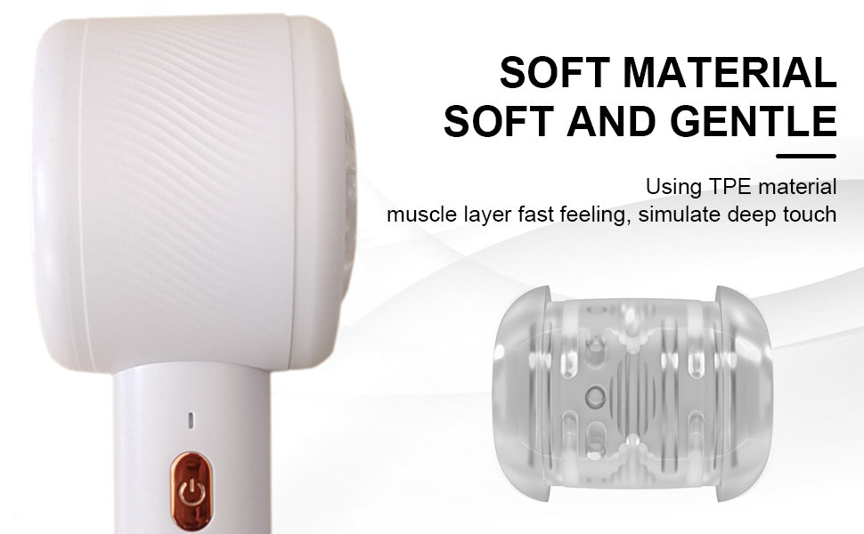 Електричний мастурбатор для чоловіків Sumeber: автоматичний стакан з телескопічною функцією, білий