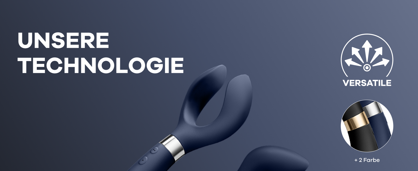 Вібратор Satisfyer Endless Fun для пар: 33 функції, 100 вібрацій, сильний та тихий | Для жінок та чоловіків | Може використовуватись як дildo та для стимуляції клітора | 1 шт. (1 упаковка) (Блакитний)