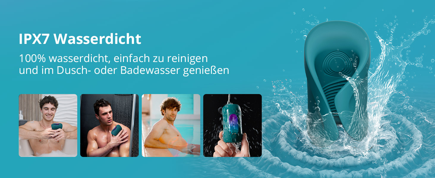 LOVENSE Gush 2 - Автоматичний чоловічий вібратор з пульсацією, керування через додаток, регульовані ремінці, для тренування витривалості