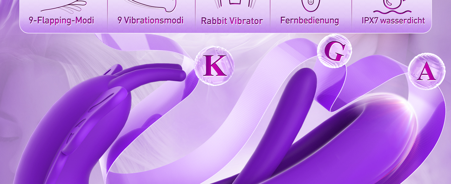 Вібратор для жінок з 9 режимів вібрації та пультом дистанційного керування, стимулятор клітора, фіолетовий