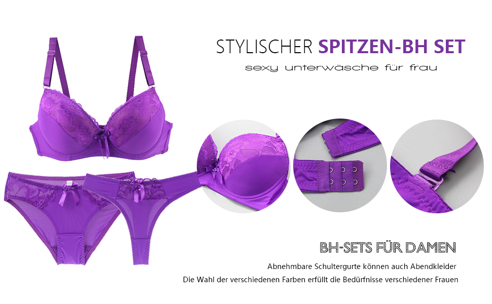 Бюстгальтер Push-up Necalisi BH з кісточками, комплект нижньої білизни для жінок, мереживний бюстгальтер та трусики, блакитний, розмір 38/85B