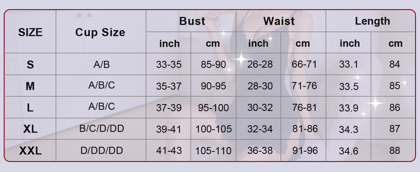 RSLOVE: Сексуальна нічна сорочка-бабідолль для жінок - мереживна піжама, сукня, чорний, розмір M