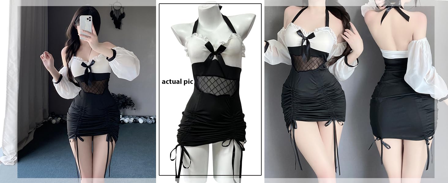 Костюм для косплею THSCWY: Сексуальний костюм секретаря, японський аніме сет, костюм горничної для жінок, ідеально для Хелловіну та ролевих ігор