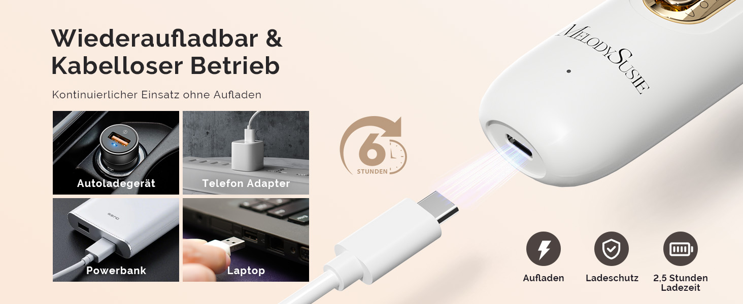 Професійний набір для педикюру MelodySusie PC760G: електричний апаратний фрезер 8 в 1, бездротовий, 5 швидкостей, LED-підсвітка, для догляду за нігтями та стопами (W-gold)