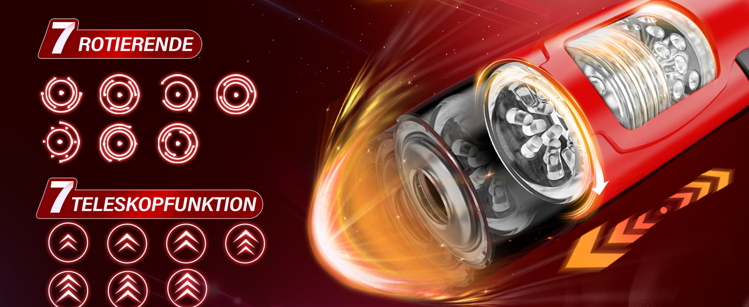 Мастурбатор для чоловіків Honeyexp з 7 режимами, телескопічною функцією та керуванням через додаток