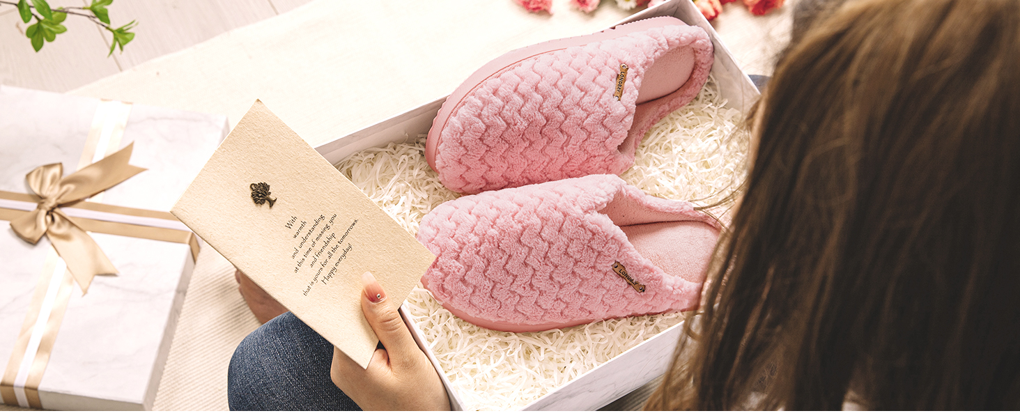 Жіночі домашні капці LongBay з ефектом пам'яті (Memory Foam) та плюшевим покриттям, протиковзаючі, сірі, розмір 38/39 EU