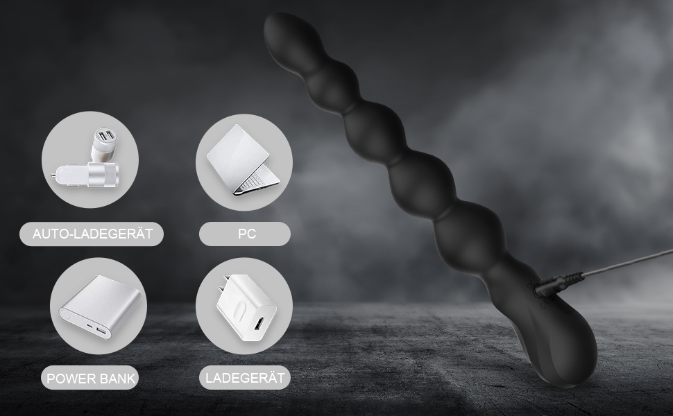 Вібратор для простати Greenpinecone Super Analvibrator з 7 режимами вібрації, силікон, 23.5 см. Для чоловіків та жінок