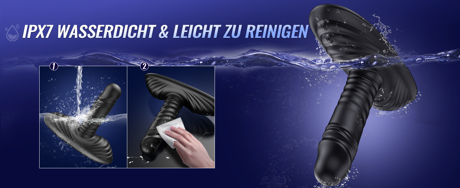 Анальний вібратор-масажер з силікону з 9 режимів вібрації та стимуляції простати, анусу та вагіни. Іграшка для дорослих для чоловіків та жінок