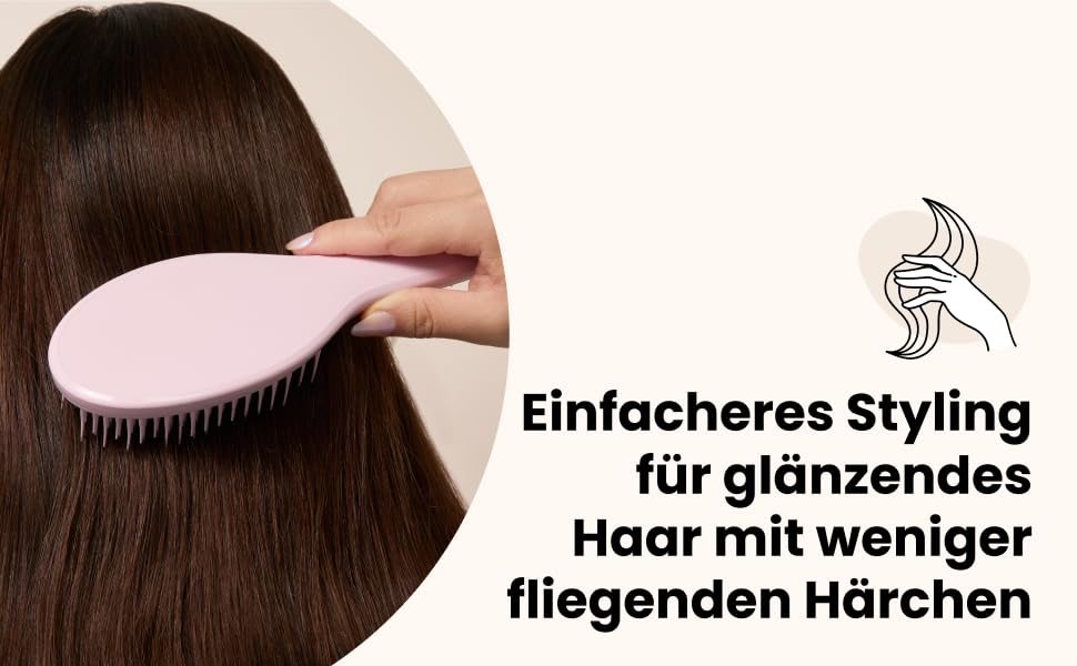 Щітка для волосся Tangle Teezer Ultimate Detangler для вологого та сухого волосся, розплутувальна щітка для густого, кучерявого та довгого волосся, колір Cappuccino