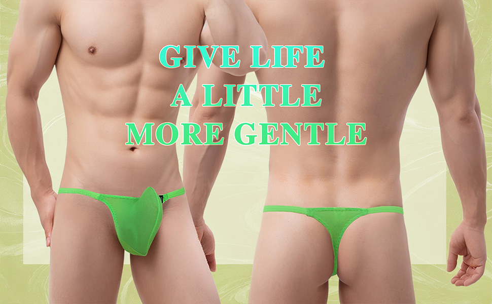 Танга чоловічі Faringoto, низька талія, сітчатий вкладиш, 6 пар (розмір S)