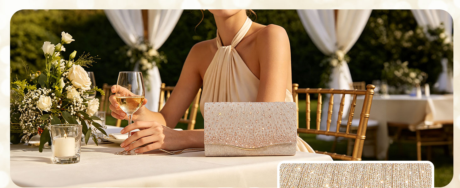Жіночий вечірній клатч Abendhandtaschen з блискітками та паєтками, елегантна сумка-конверт з відʼємним ланцюжком для весілля та вечірок, бордовий