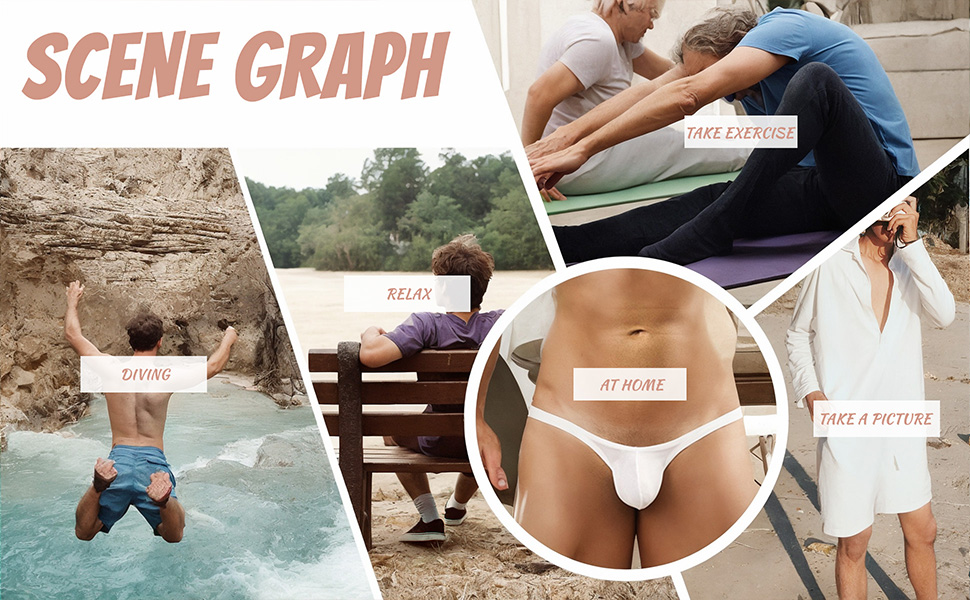 Танга чоловічі безшовні, низька талія, Faringoto (червоний, синій, рожевий, чорний)