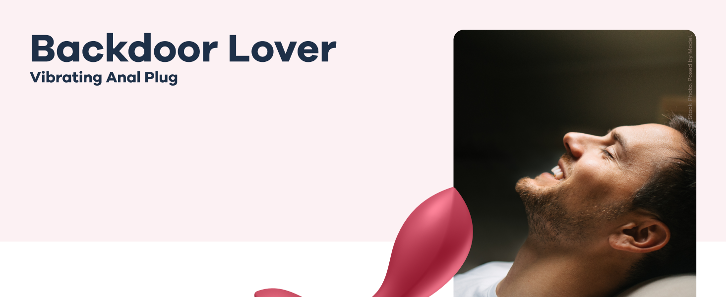 Анальні вібратори Satisfyer Backdoor Lover | Водонепроникний анальний плаг | Стимуляція простати | Іграшки для дорослих (Червоний)