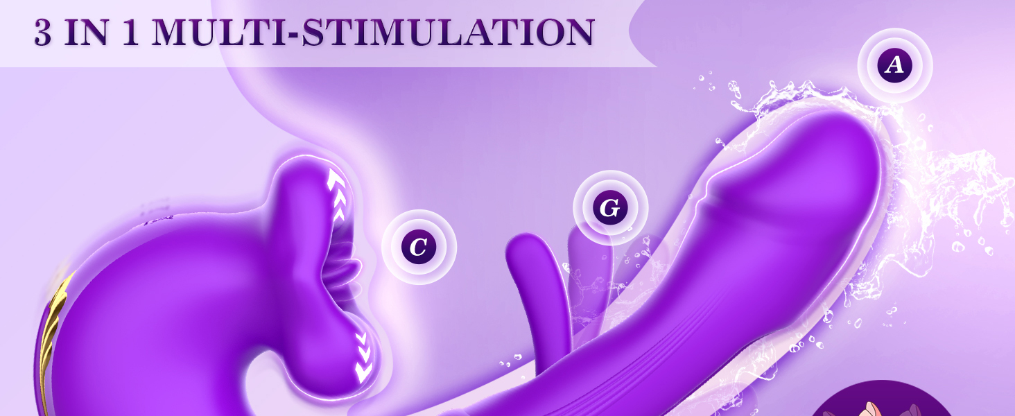 Вібратор для жінок Dildo з 10 режимами вібрації та 10 смаками язика, стимулятор клітора, для пар