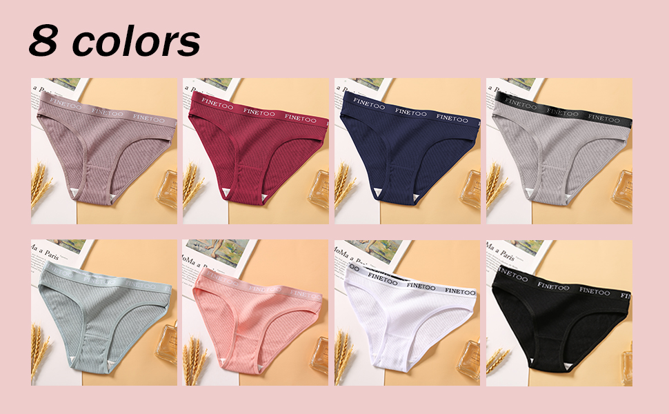 10 шт. бавовняних трусиків FINETOO для жінок: дихаюча спортивна білизна, м'які та сексуальні трусики, ремені для спорту, бікіні, S-XL
