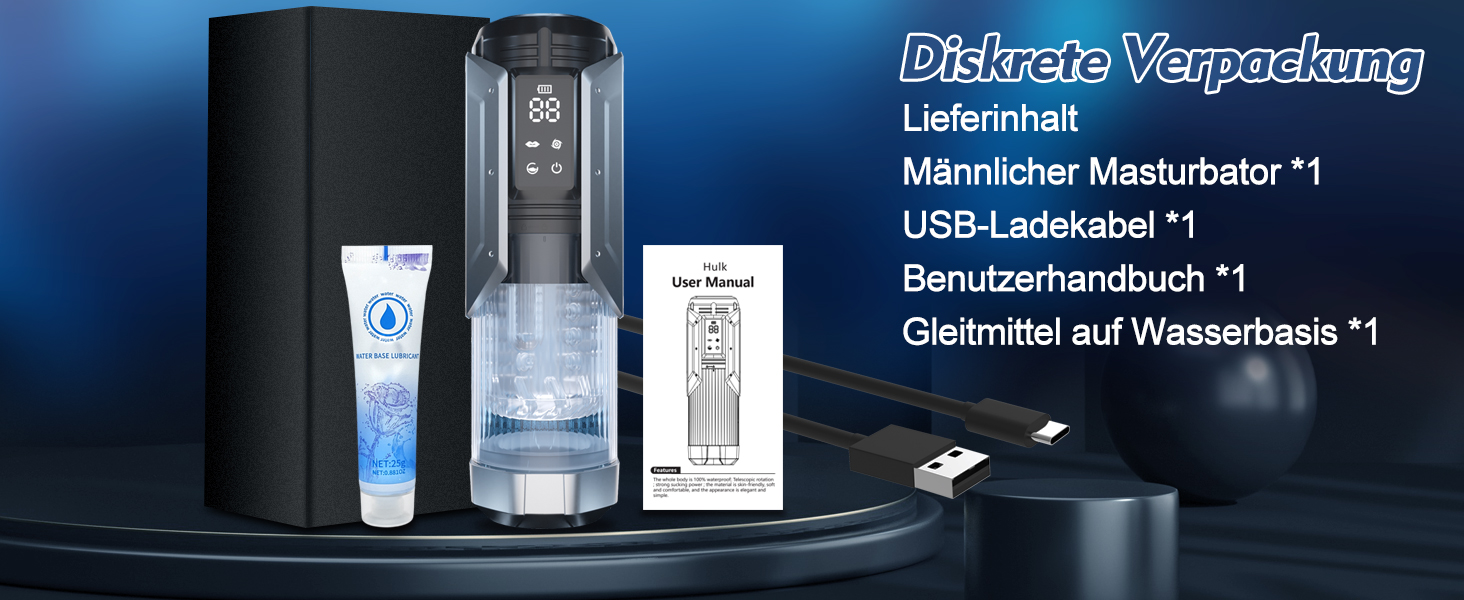 Електричний мастурбатор для чоловіків: секс-іграшка з 7 функціями (сосання, телескоп, обертання, вібрація)