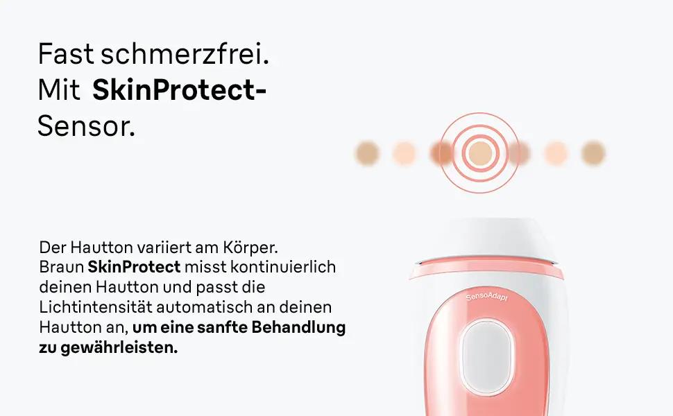 Фотоепілятор Braun Silk-expert Pro Mini PL1014 для жінок, компактний пристрій для видалення волосся з дорожньою сумкою, білий/рожевий