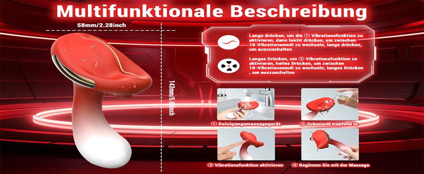 Вібратор G-Punkt TYDAY: міні-вібратор для жінок з 10 режимами. Стимулятор клітора. Іграшка для дорослих.