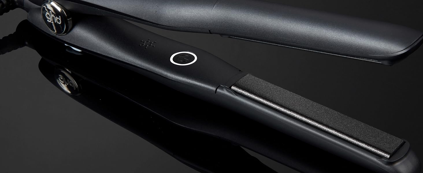 Міні-випрямляч для волосся ghd mini: вузький стайлер для короткого волосся та чубчика, чорний