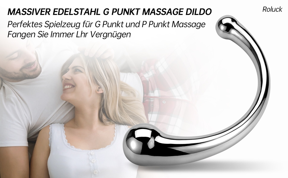 Анальний вібратор Roluck для чоловіків та жінок - металевий анальний плагін, стимулятор G-точки та вагіни