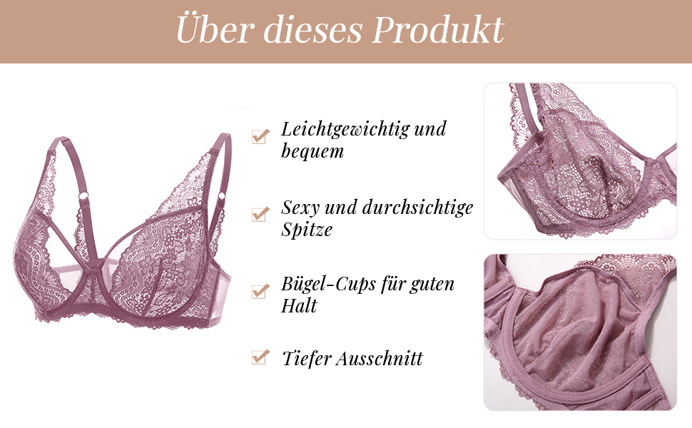 DOBREVA: чорний бюстгальтер з мереживом з кісточками, ефект мінімайзер, великі розміри, сексуальний, з глибоким вирізом, 85E