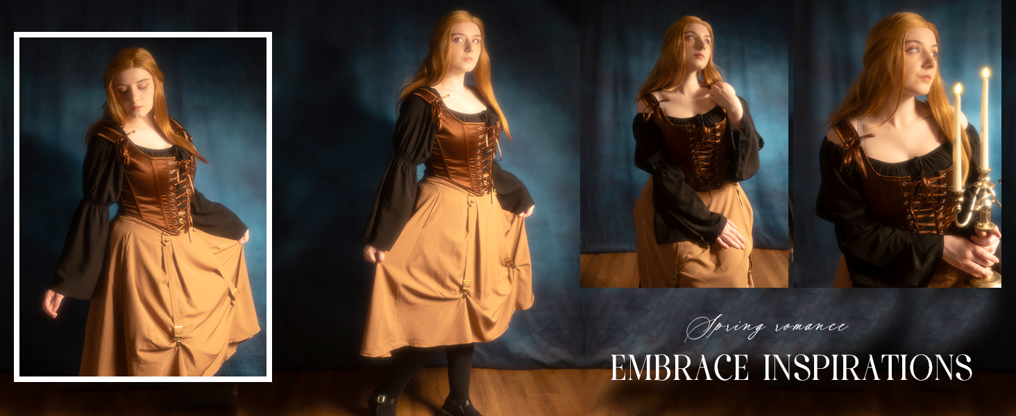 Корсет-жилет Steampunk SCARLET DARKNESS чорного кольору з мереживом, середньовічний стиль, розмір 38, жаккард