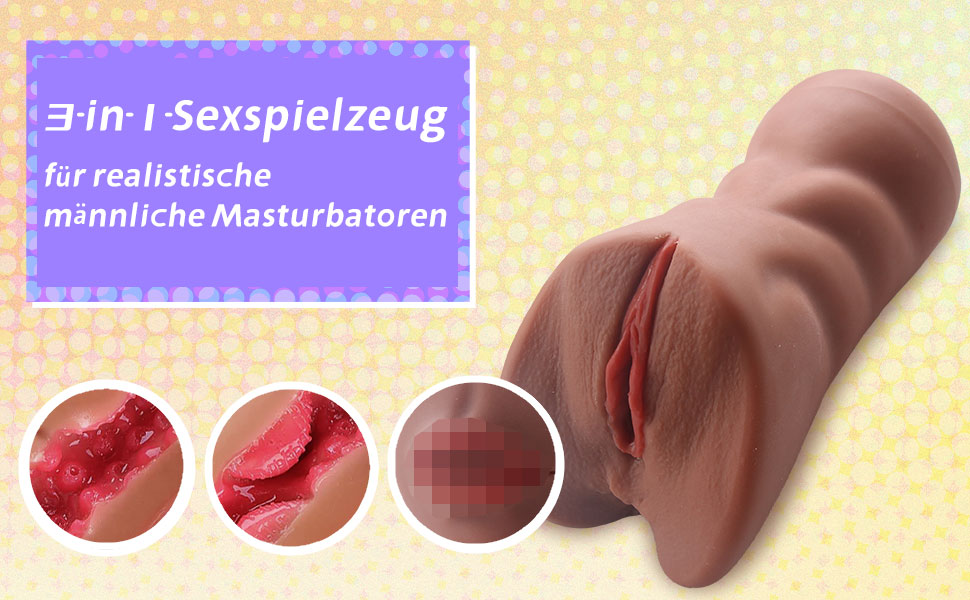 Реалістичний мастурбатор з TPE матеріалу, 3D еротичний дизайн, для анального та вагінального секса, портативний, кишеньковий