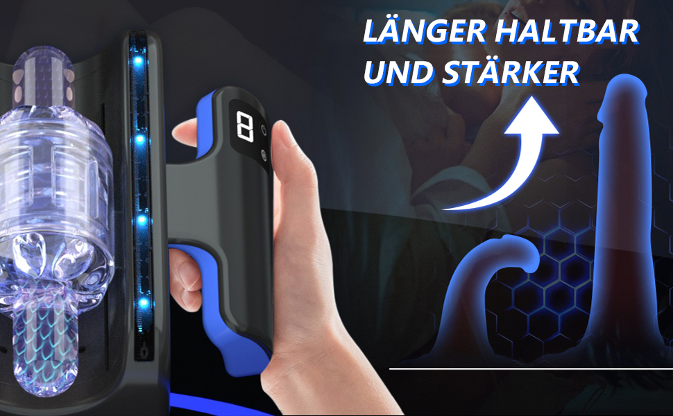 Електричний мастурбатор з двома ручками для чоловіків - 9 режимів, Solo Taschenmuschi Sex Spielzeug