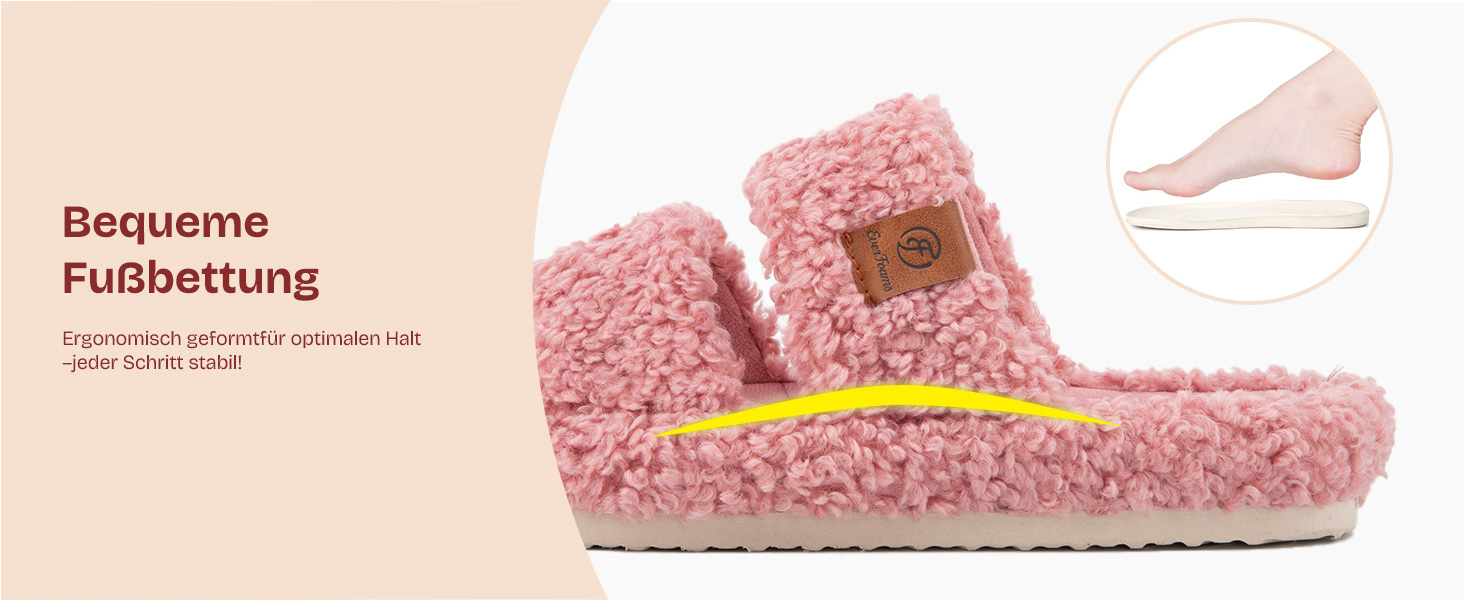 Жіночі плюшеві капці EverFoams з відкритим носком, розмір 38/39 EU, колір темно-сірий