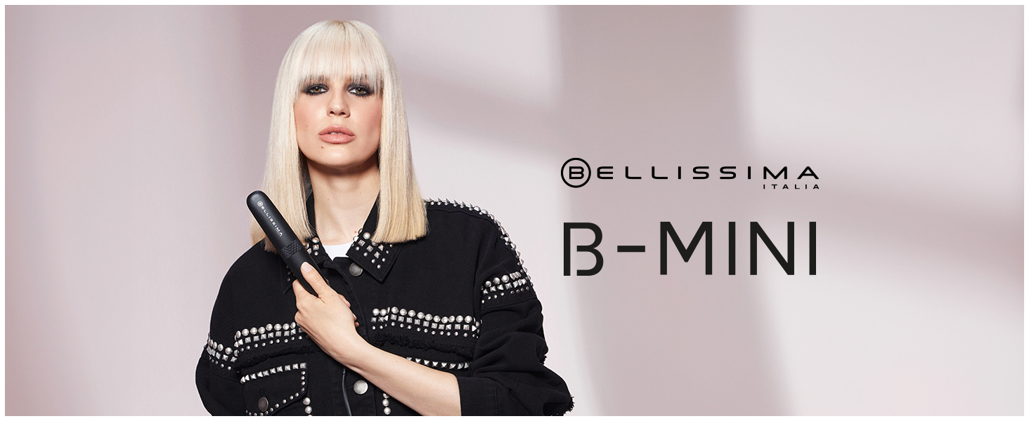 Міні-випрямляч для волосся Bellissima для подорожей, компактна праска для волосся з керамічним покриттям, 200°C, з чохлом
